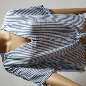 ELAN Tie Front Top M